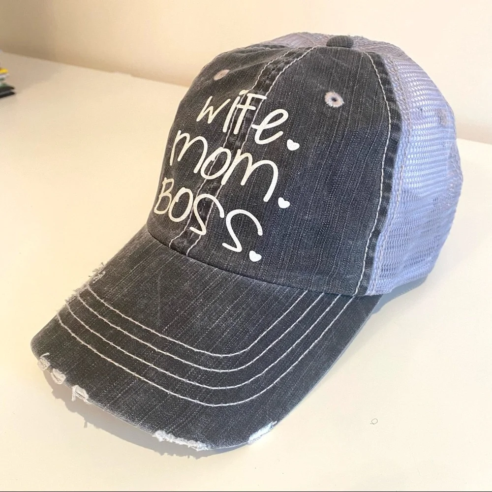 Wife Boss Mom Mesh Baseball Hat